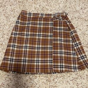 Brandy Melville Plaid semi-wrap skirt